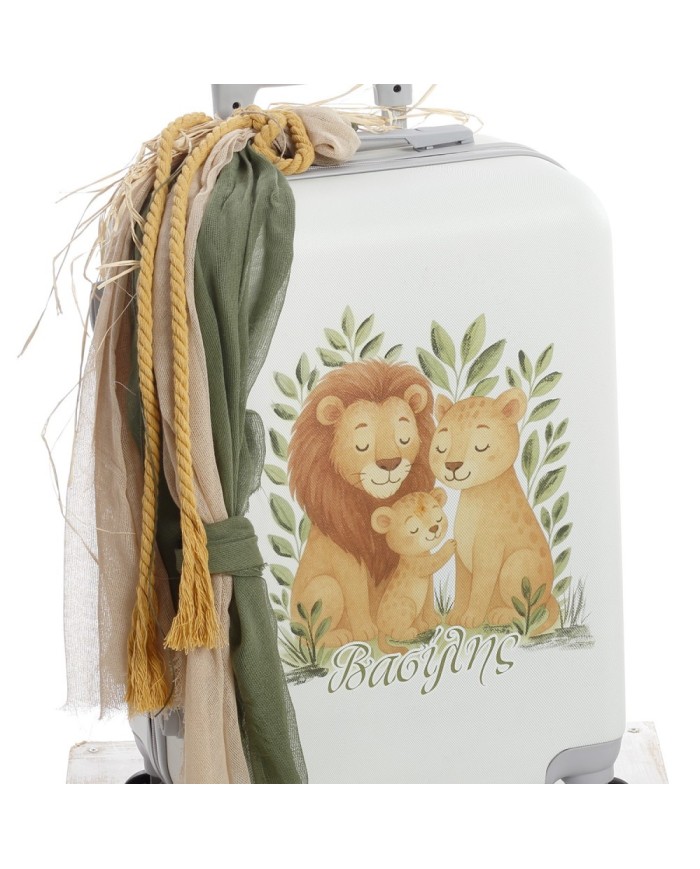 Σετ Βάπτισης Βαλίτσα "Lion Family Love" με Φωτιστικό LED 2614