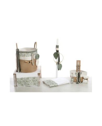 Σετ Βάπτισης Καλάθι Rope "Green Macrame Dreams" 2628
