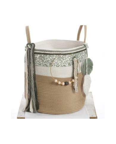 Σετ Βάπτισης Καλάθι Rope "Green Macrame Dreams" 2628