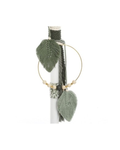 Σετ Βάπτισης Καλάθι Rope "Green Macrame Dreams" 2628