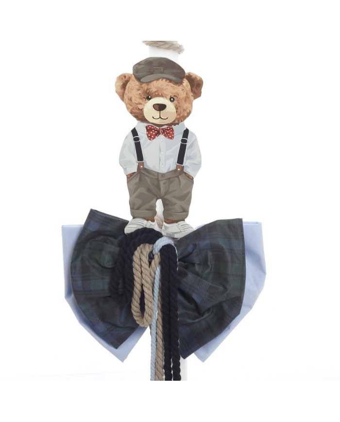 Σετ Βάπτισης Κουτί "Royal Plaid Collection" με Αρκουδάκι 2622