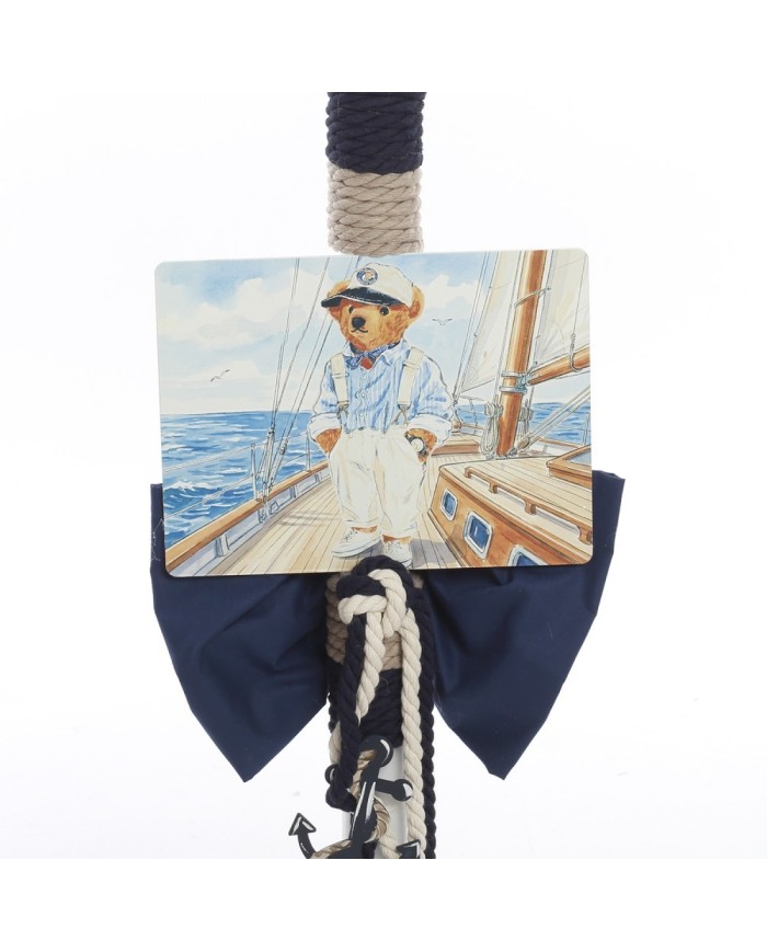 Σετ Βάπτισης Καλάθι "Nautical Elegance" με Αρκουδάκι 2637