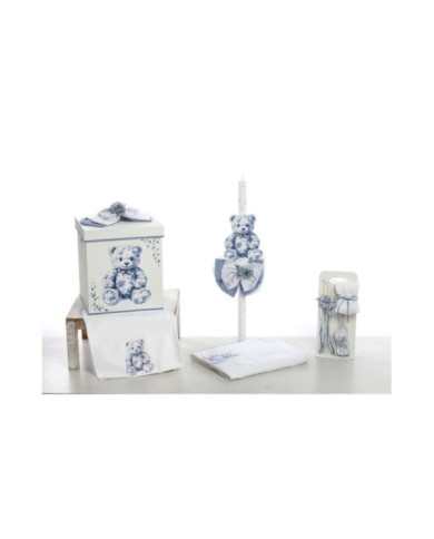 Σετ Βάπτισης Κουτί "Vintage Blue Bear Collection" 2627