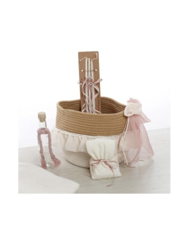 Σετ Βάπτισης Καλάθι "Rustic Romance Collection" 2609