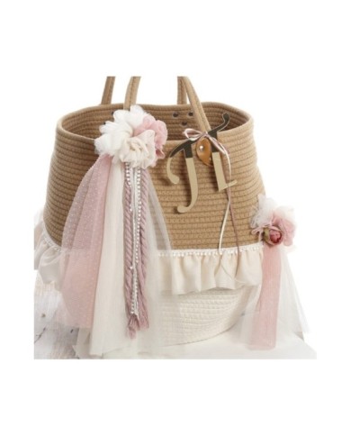 Σετ Βάπτισης Καλάθι "Rustic Romance Collection" 2609