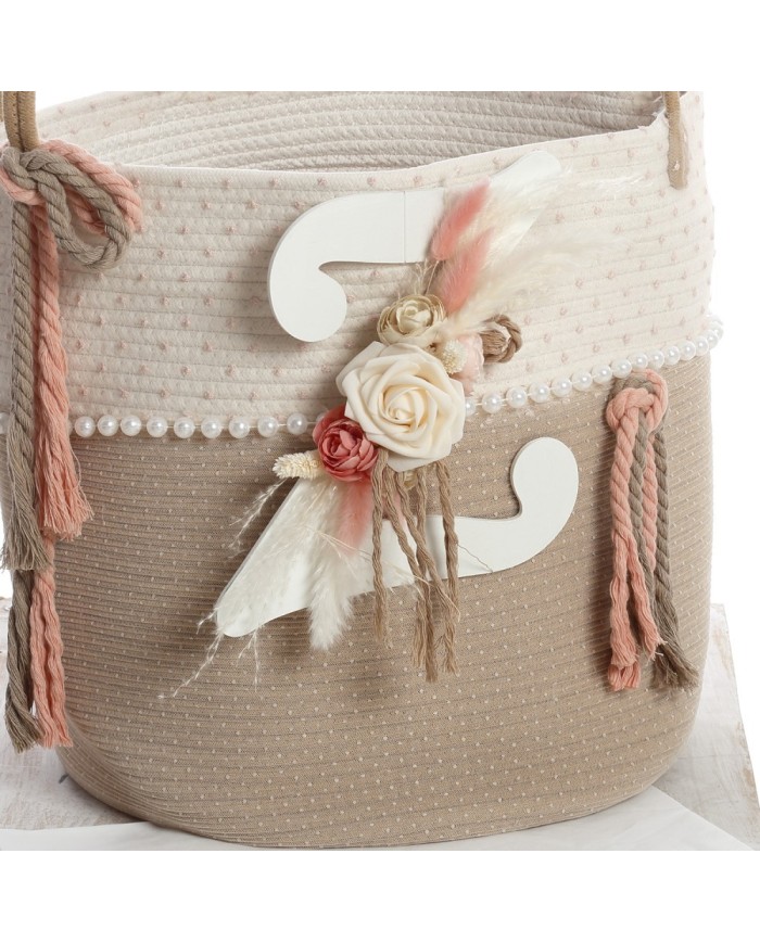 Σετ Βάπτισης Καλάθι "Pambas & Floral Elegance" 2641