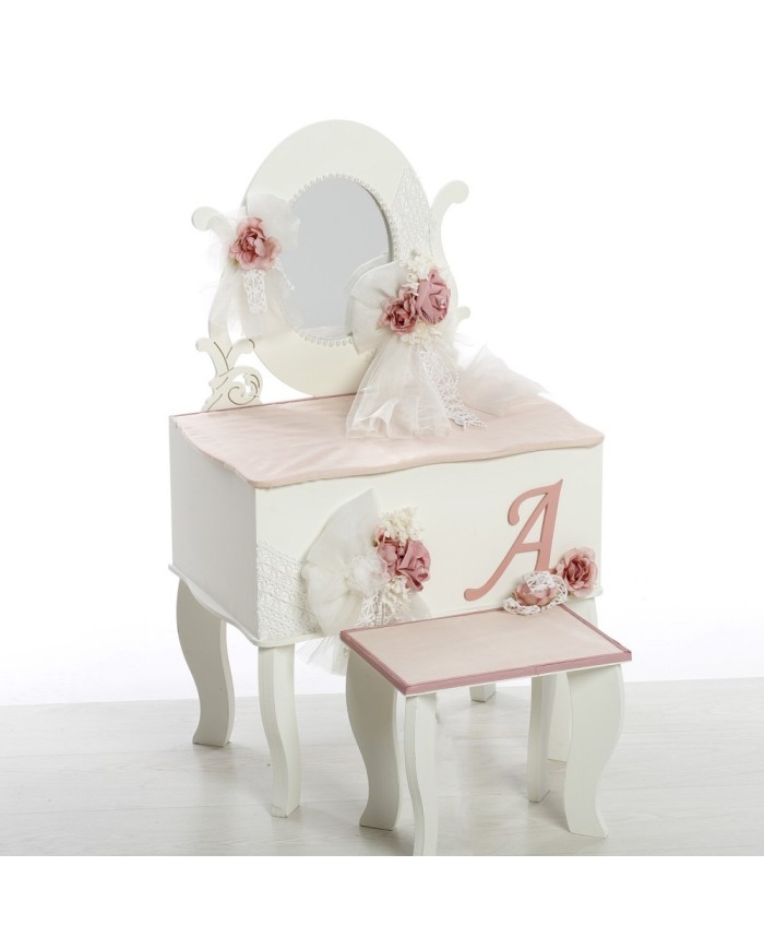 Σετ Βάπτισης Μπουντουάρ "Signature Rose" με Μονόγραμμα 2608