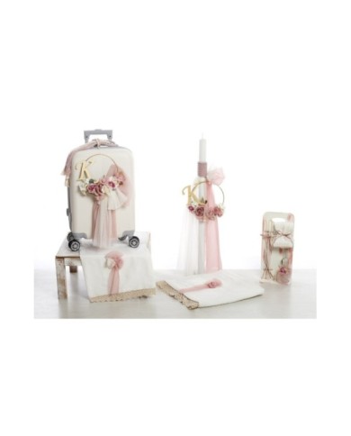 Σετ Βάπτισης Τρόλεϊ "Romantic Floral Collection" 2607