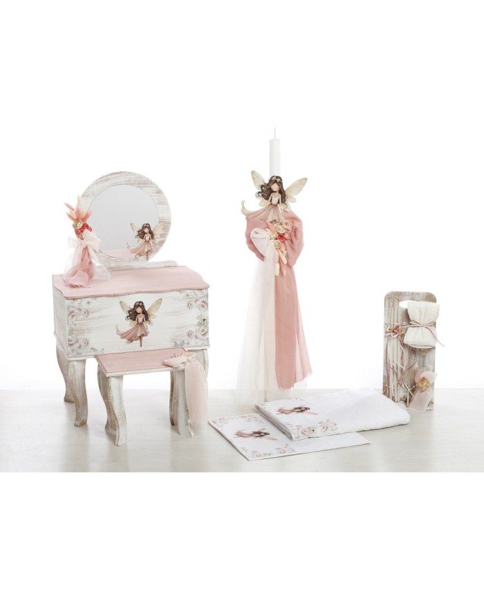 Σετ Βάπτισης Μπουντουάρ "Boho Rose Fairy Tale" 2623