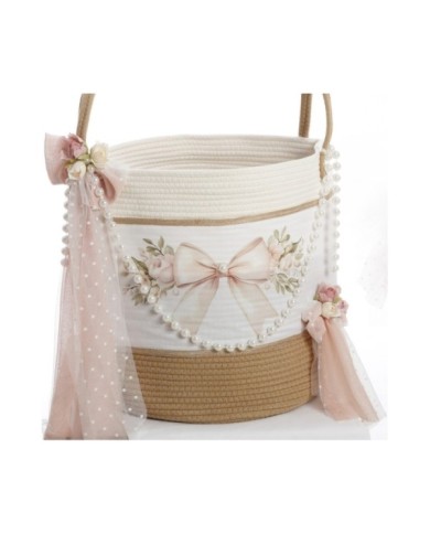 Σετ Βάπτισης Καλάθι Rope "Boho Chic Elegance" 2635