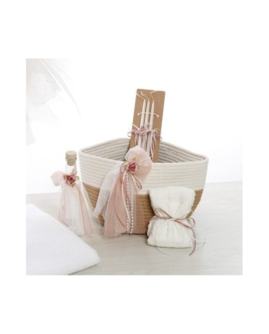 Σετ Βάπτισης Καλάθι Rope "Boho Chic Elegance" 2635