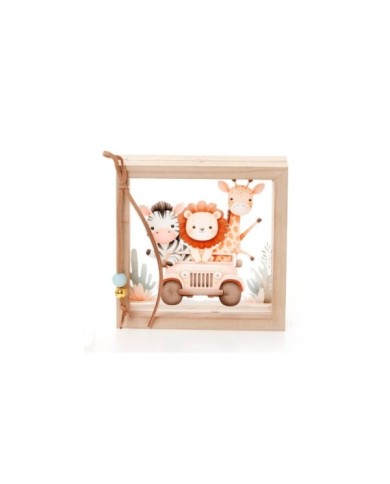 Ξύλινη Κορνίζα Plexiglass "Safari Adventure"