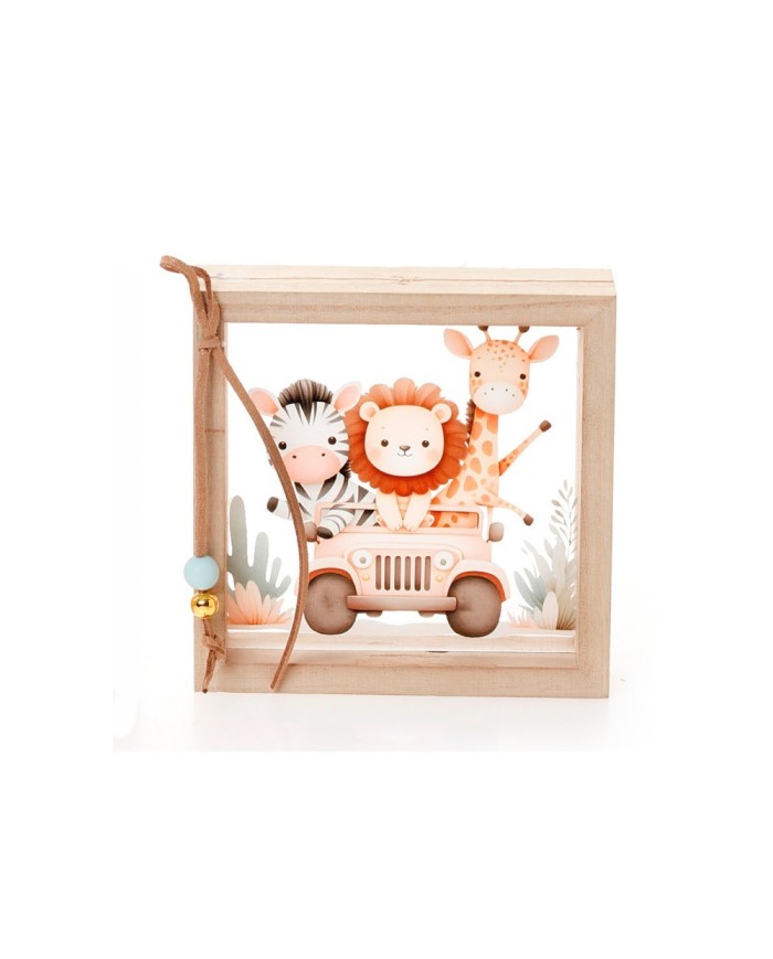 Ξύλινη Κορνίζα Plexiglass "Safari Adventure"