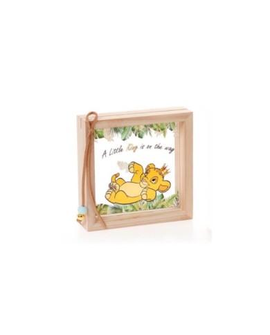 Ξύλινη Κορνίζα Plexiglass "A Little King is on the Way"
