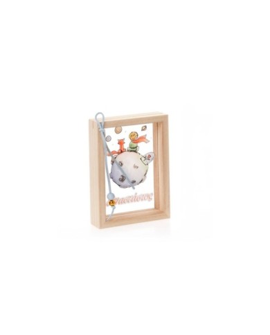 Ξύλινη Κορνίζα Plexiglass με Θέμα Μικρός Πρίγκιπας