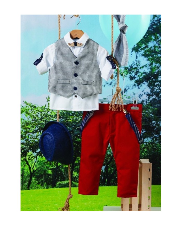Βαπτιστικό ρούχο σετ για αγόρι BRA02