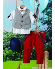 Βαπτιστικό ρούχο σετ για αγόρι BRA02