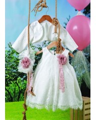 Βαπτιστικό ρούχο σετ για κορίτσι BRK02