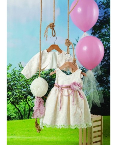 Βαπτιστικό ρούχο σετ για κορίτσι BRK03