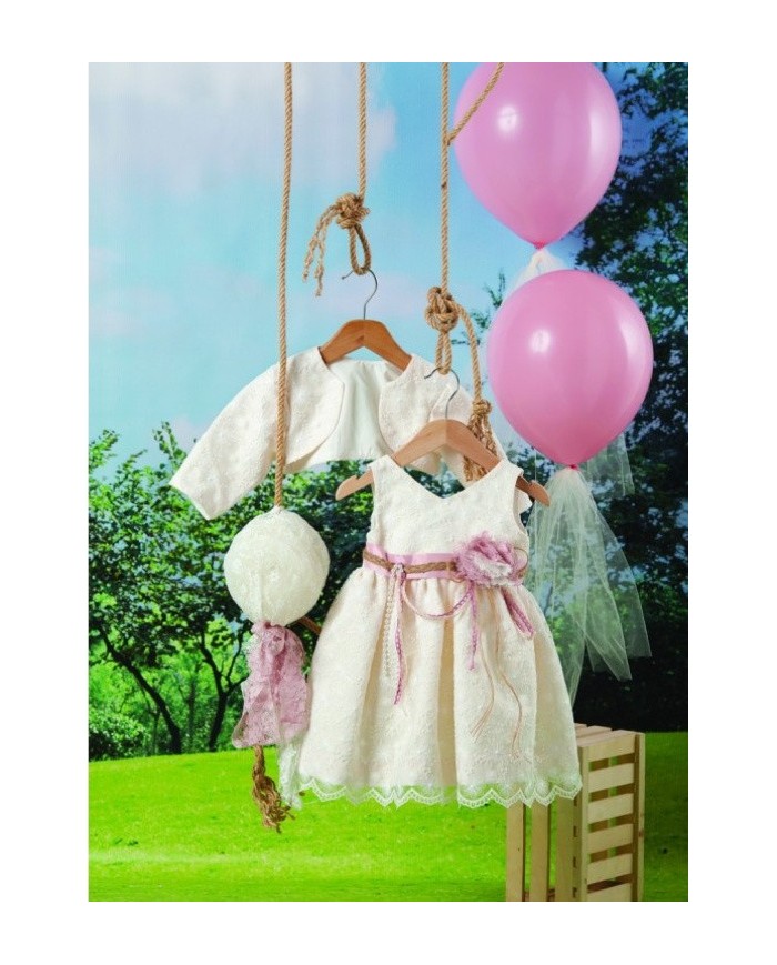 Βαπτιστικό ρούχο σετ για κορίτσι BRK03