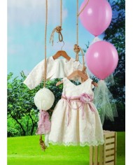 Βαπτιστικό ρούχο σετ για κορίτσι BRK03