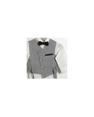 Βαπτιστικό Κουστούμι Αγοριού "Navy Check Wrap" ΚΔ-2601