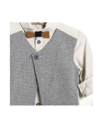 Βαπτιστικό Κουστούμι "Navy Grey Gentleman" Κ-2622