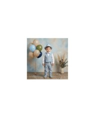 Βαπτιστικό Κουστούμι "Chambray Wrap Elegance"  ΚΔ-2604