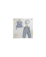 Βαπτιστικό Κουστούμι "Chambray Wrap Elegance"  ΚΔ-2604