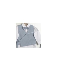 Βαπτιστικό Κουστούμι "Chambray Wrap Elegance"  ΚΔ-2604