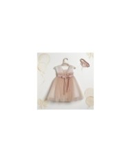 Βαπτιστικό Φόρεμα "Glitter Peach Fairy" 2610