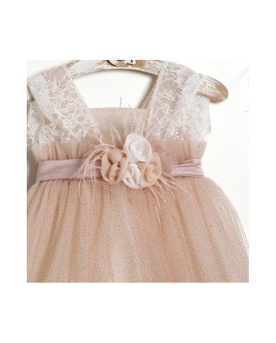 Βαπτιστικό Φόρεμα "Glitter Peach Fairy" 2610