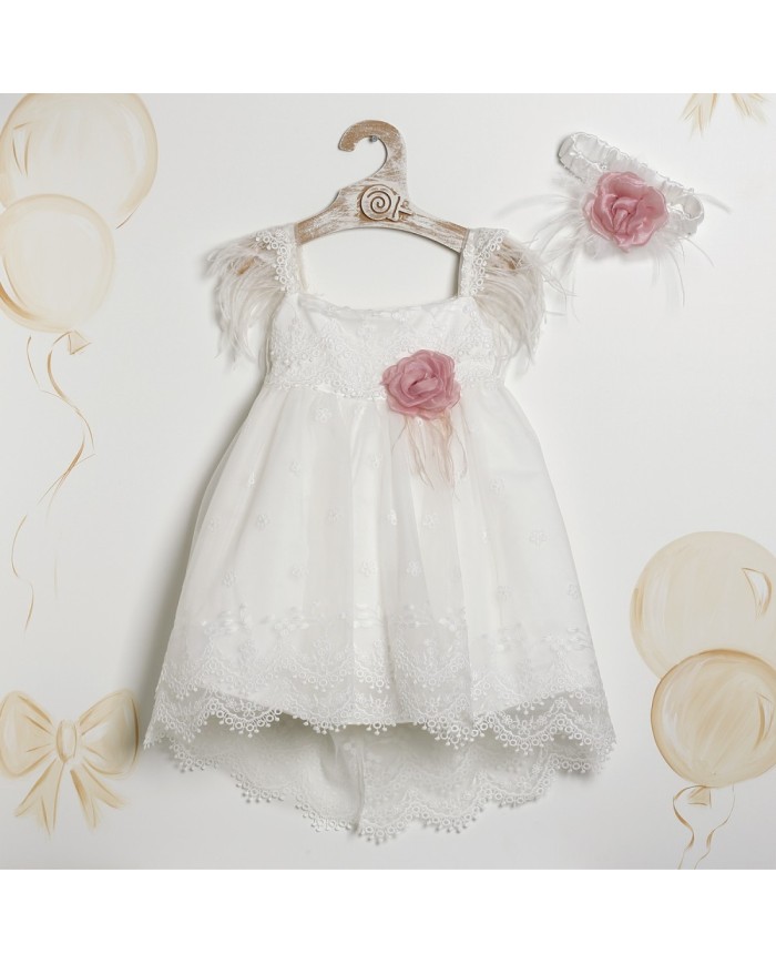 Βαπτιστικό Φόρεμα "Vintage Lace Rhapsody" 2614