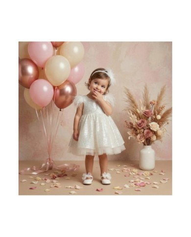 Βαπτιστικό Φόρεμα "Sparkling White Swan" 2613