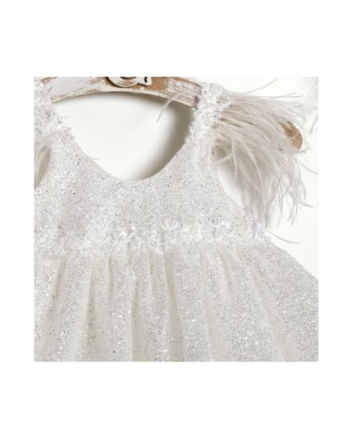 Βαπτιστικό Φόρεμα "Sparkling White Swan" 2613