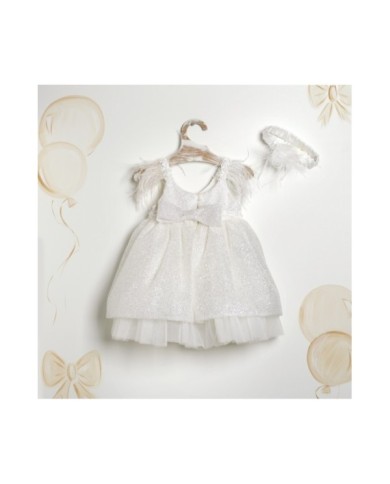 Βαπτιστικό Φόρεμα "Sparkling White Swan" 2613