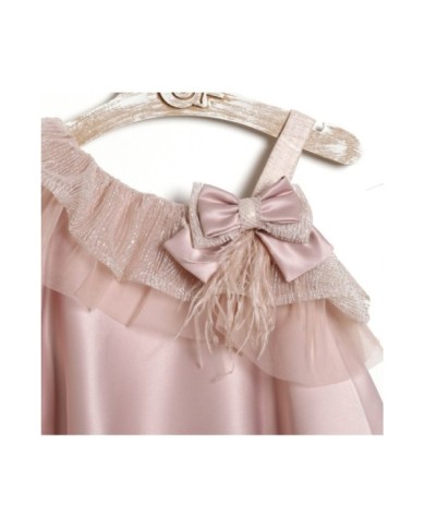 Βαπτιστικό Φόρεμα "Asymmetric Rose Glow" 2636