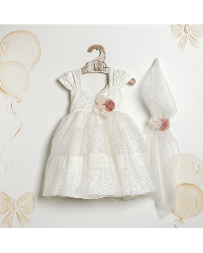 Βαπτιστικό Φόρεμα "Sparkling Stripes" 2628