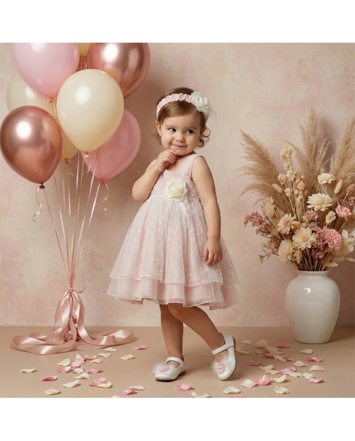 Βαπτιστικό Φόρεμα "Fairy Rose" 2627