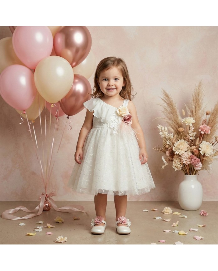 Βαπτιστικό Φόρεμα "Swirl Lace Romance" 2634