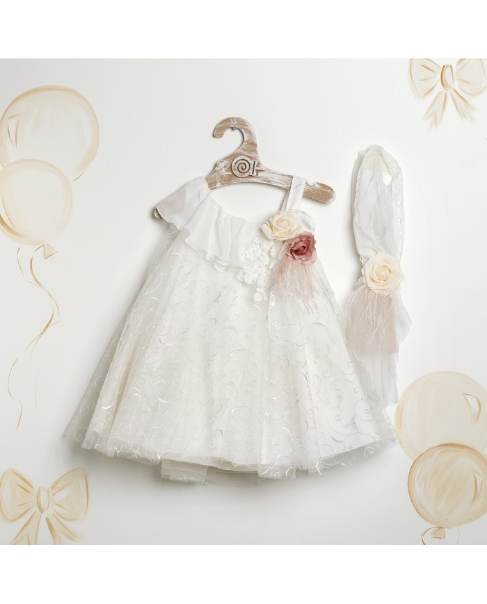 Βαπτιστικό Φόρεμα "Swirl Lace Romance" 2634