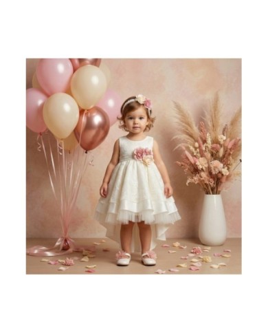 Βαπτιστικό Φόρεμα "Vintage Rose Lace" 2626