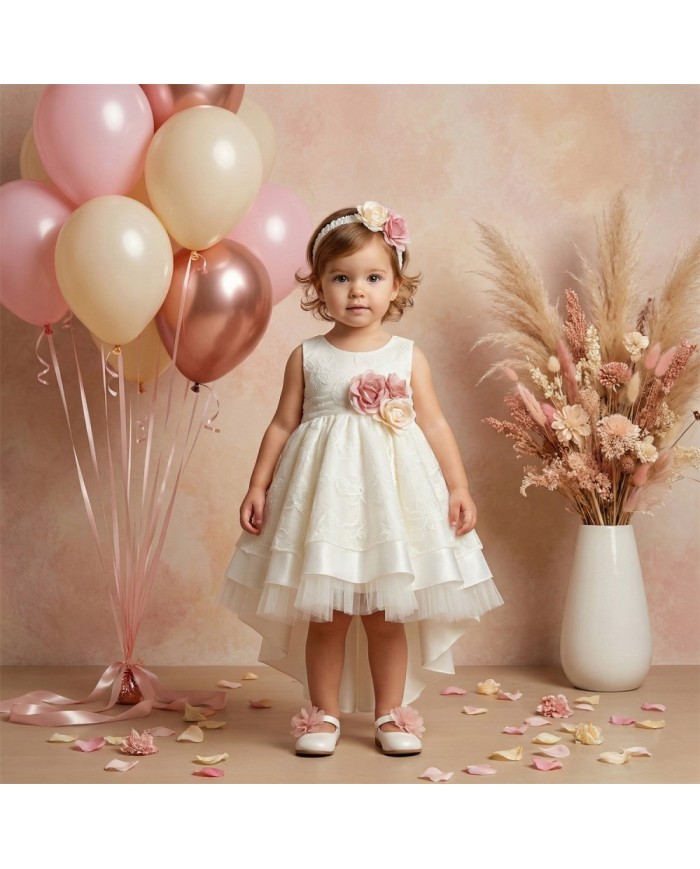 Βαπτιστικό Φόρεμα "Vintage Rose Lace" 2626
