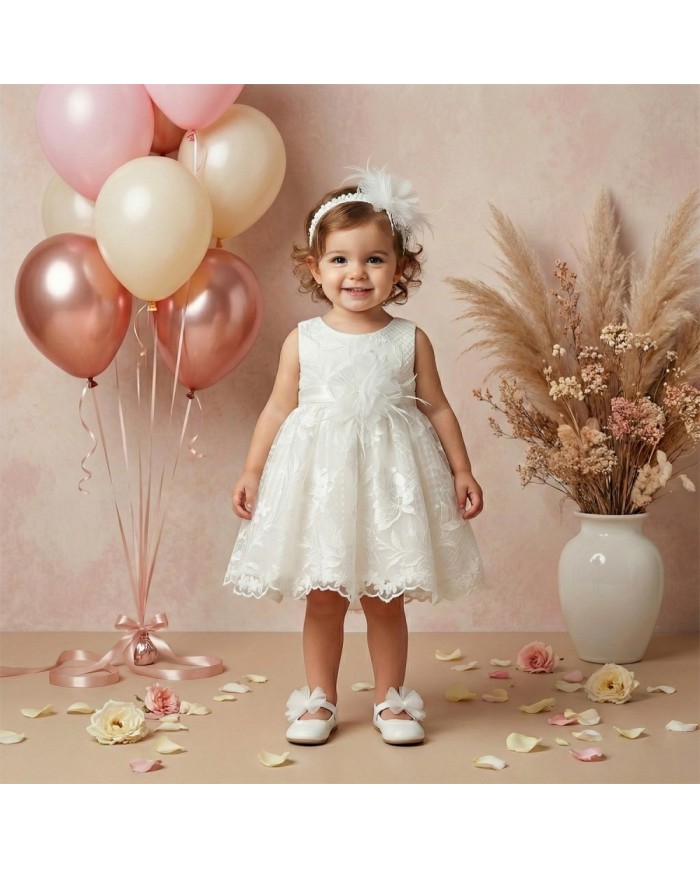 Βαπτιστικό Φόρεμα "Pure Floral Elegance" 2608