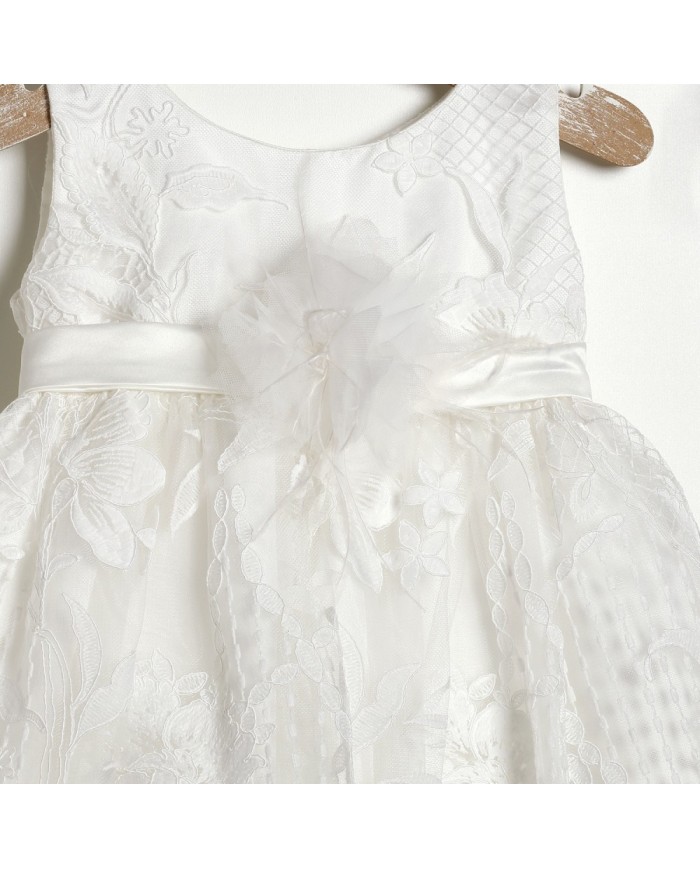 Βαπτιστικό Φόρεμα "Pure Floral Elegance" 2608