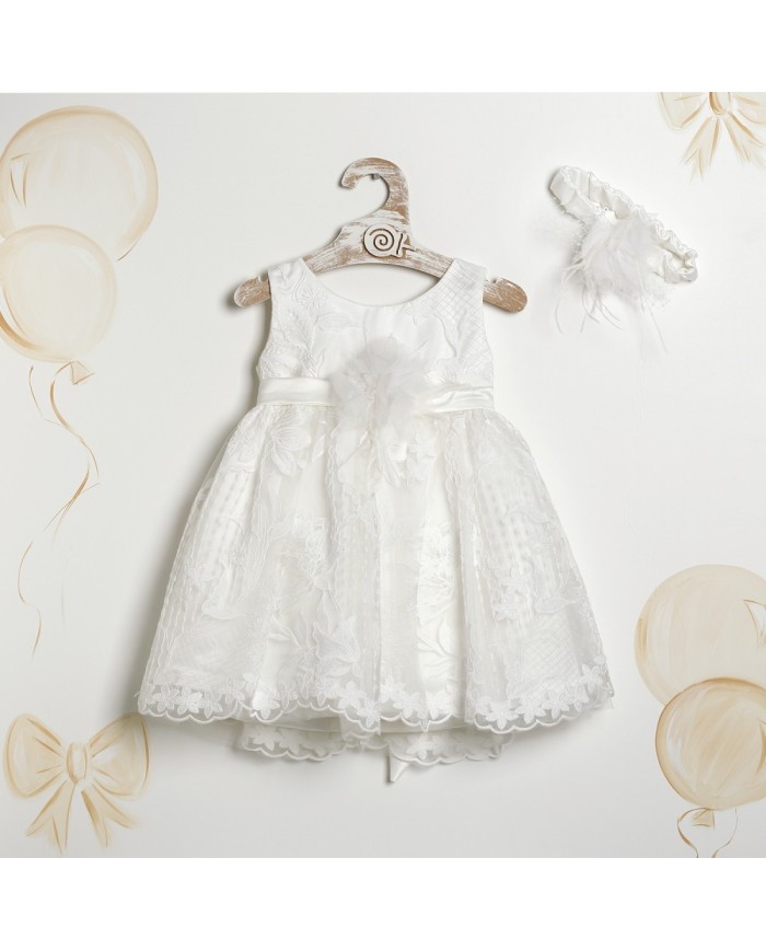 Βαπτιστικό Φόρεμα "Pure Floral Elegance" 2608