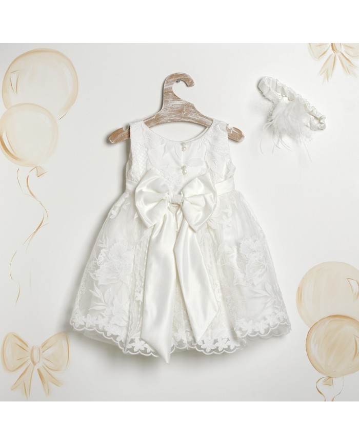 Βαπτιστικό Φόρεμα "Pure Floral Elegance" 2608