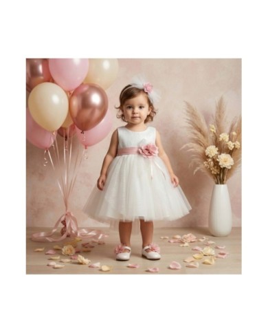 Βαπτιστικό Φόρεμα "Sparkle Rose Elegance" 2635