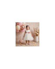 Βαπτιστικό Φόρεμα "Sparkle Rose Elegance" 2635