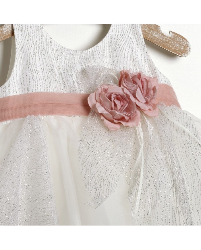 Βαπτιστικό Φόρεμα "Sparkle Rose Elegance" 2635